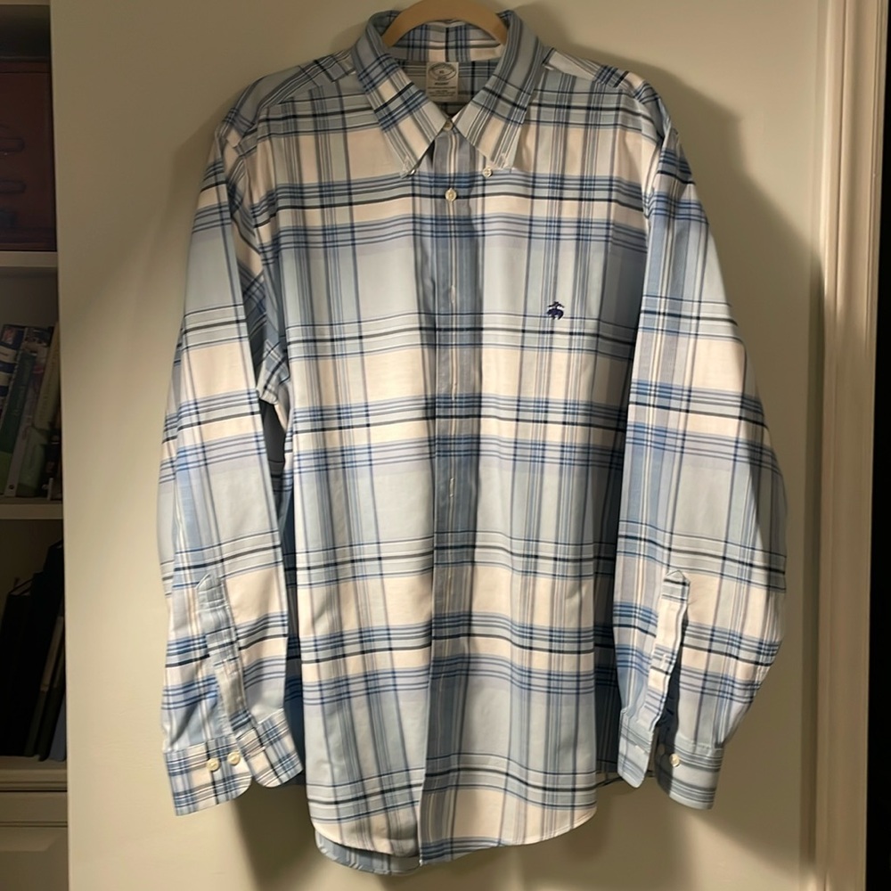 Brooks Brothers 1818 Regent Long Sleeve Dress Shirt, Size XL, Like New